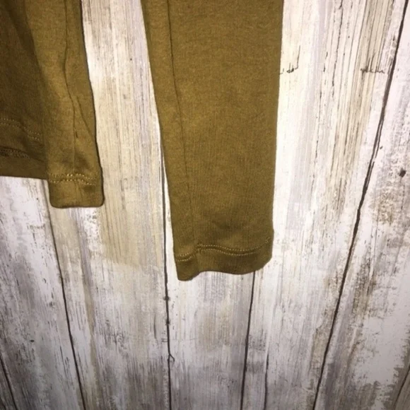 A New Day Mustard V Neck Long Sleeve Tee - Picture 2 of 4